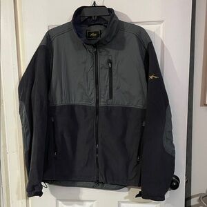 XPS Men's Charcoal and Black Performance Jacket. Size L